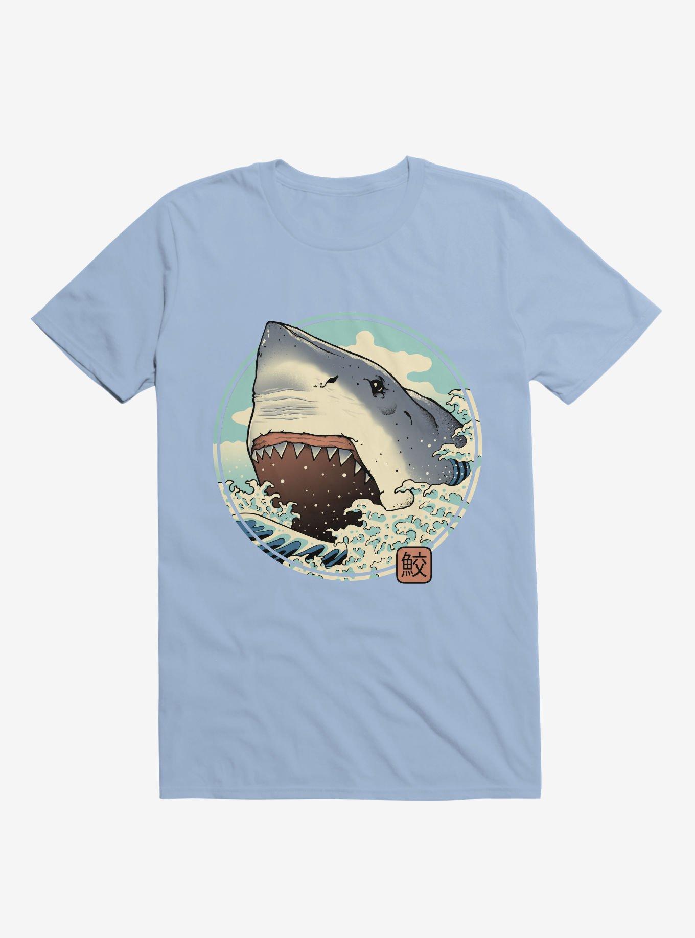 Shark Attack! Light Blue T-Shirt, LIGHT BLUE, hi-res