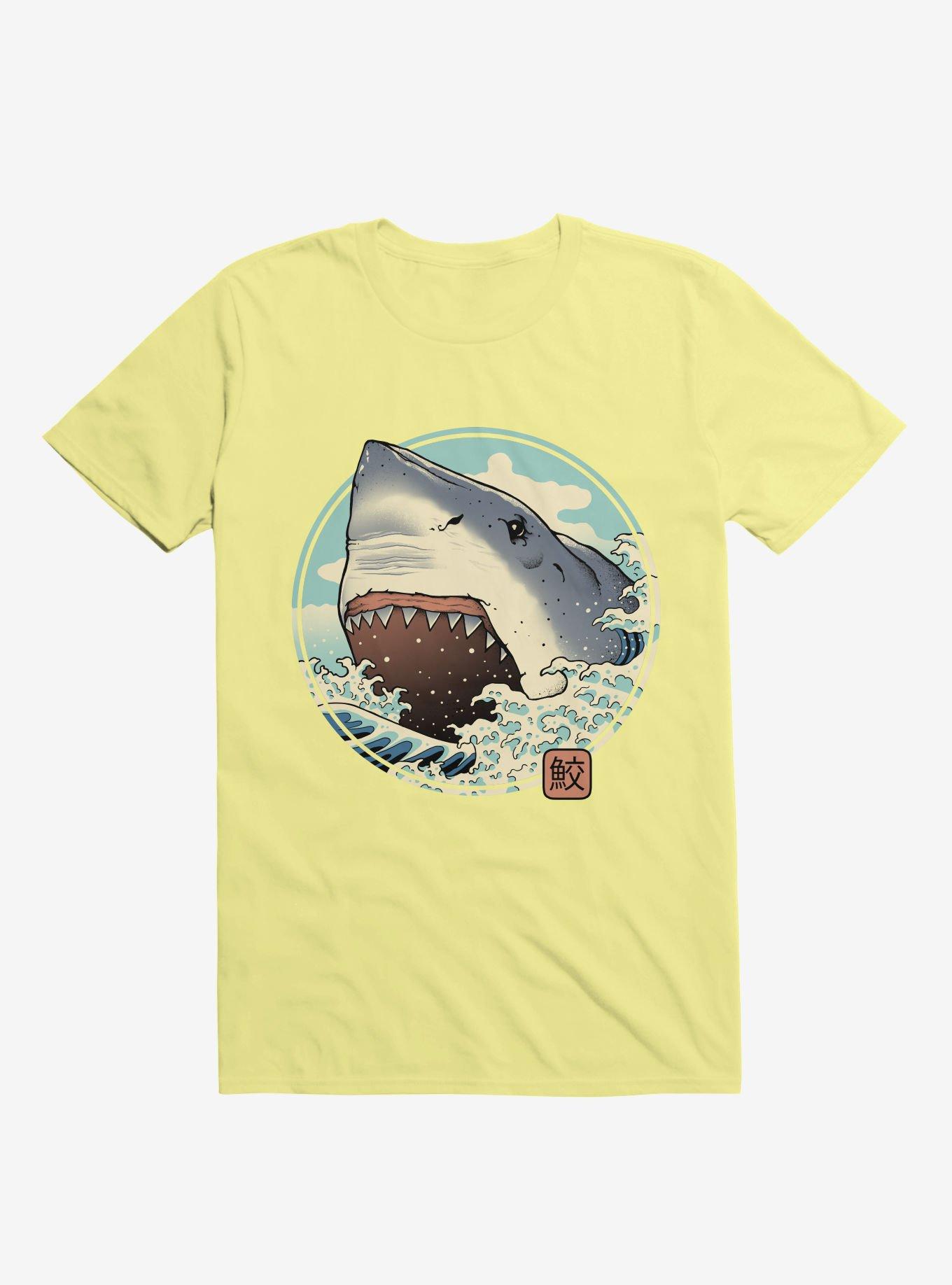 Shark Attack! Corn Silk Yellow T-Shirt, , hi-res
