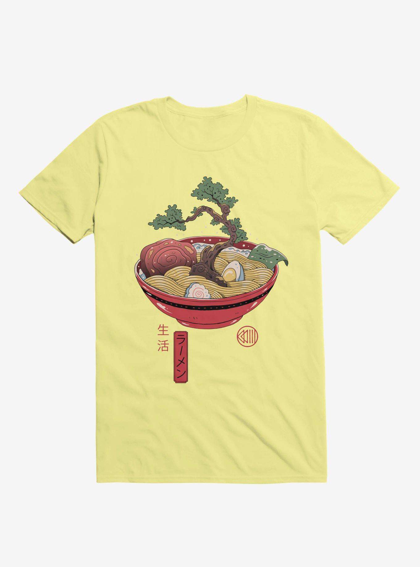 Bonsai Ramen Corn Silk Yellow T-Shirt, CORN SILK, hi-res