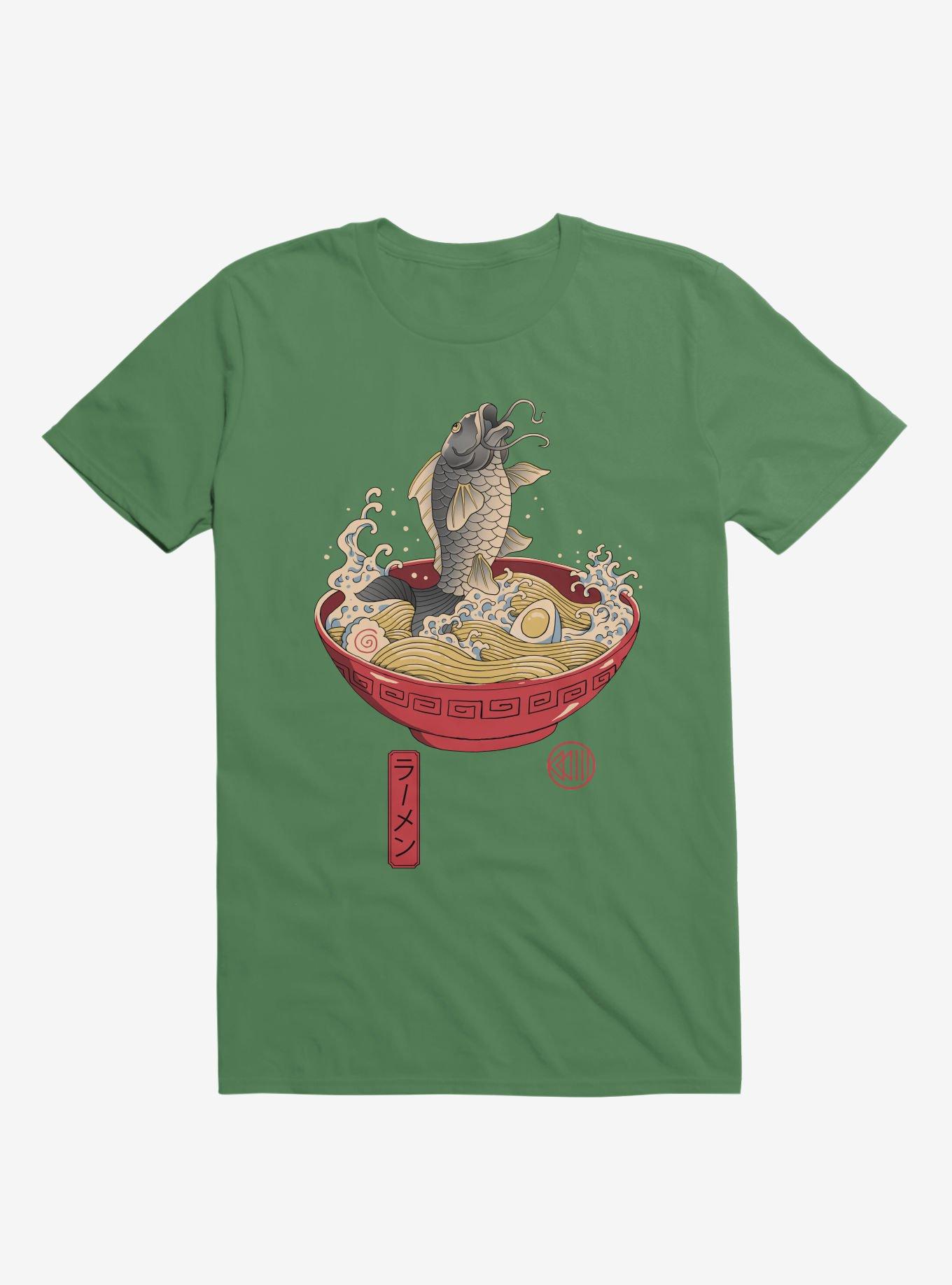 Fish Ramen Kelly Green T-Shirt, KELLY GREEN, hi-res