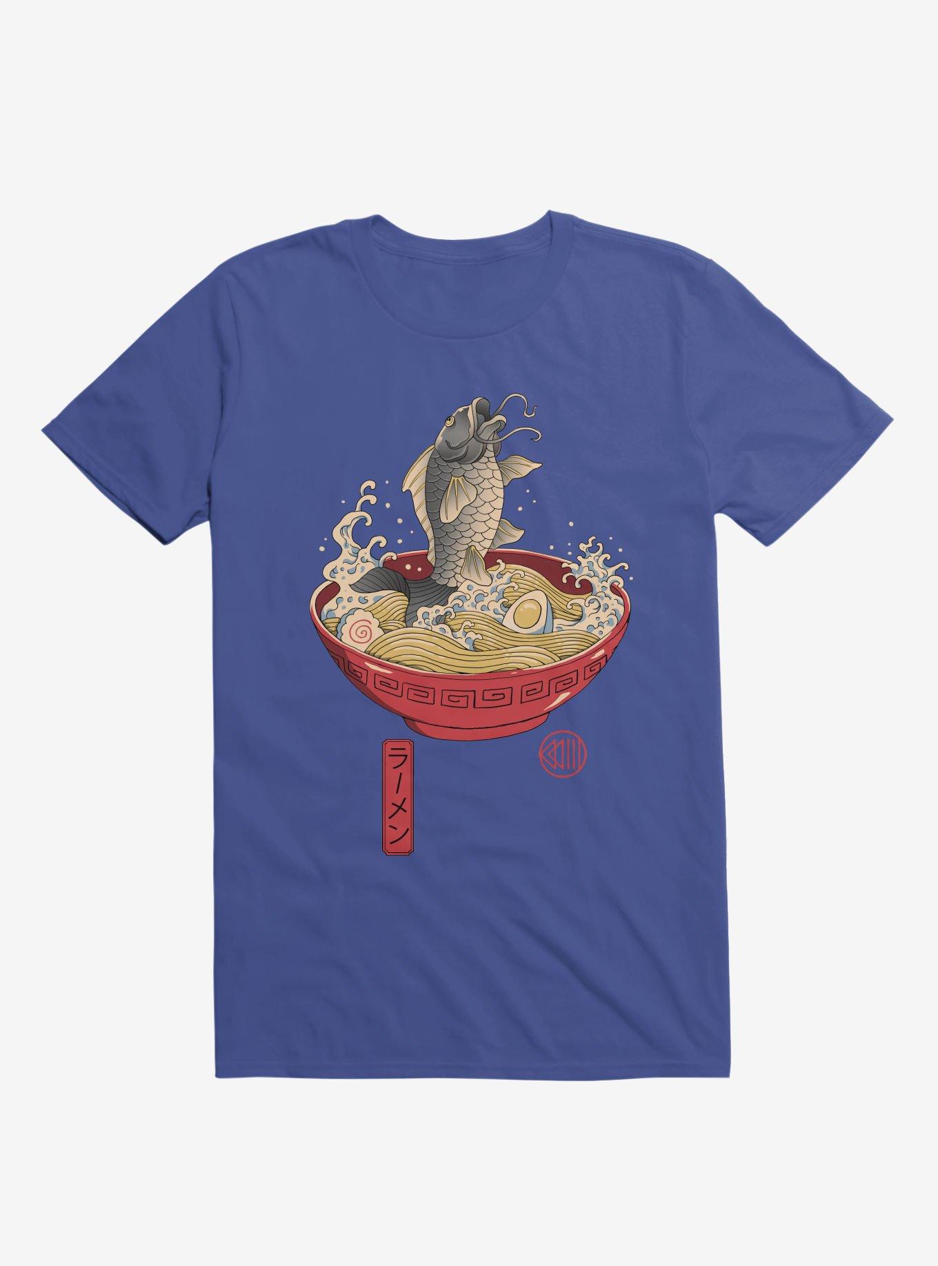 Fish Ramen Royal Blue T-Shirt, ROYAL, hi-res