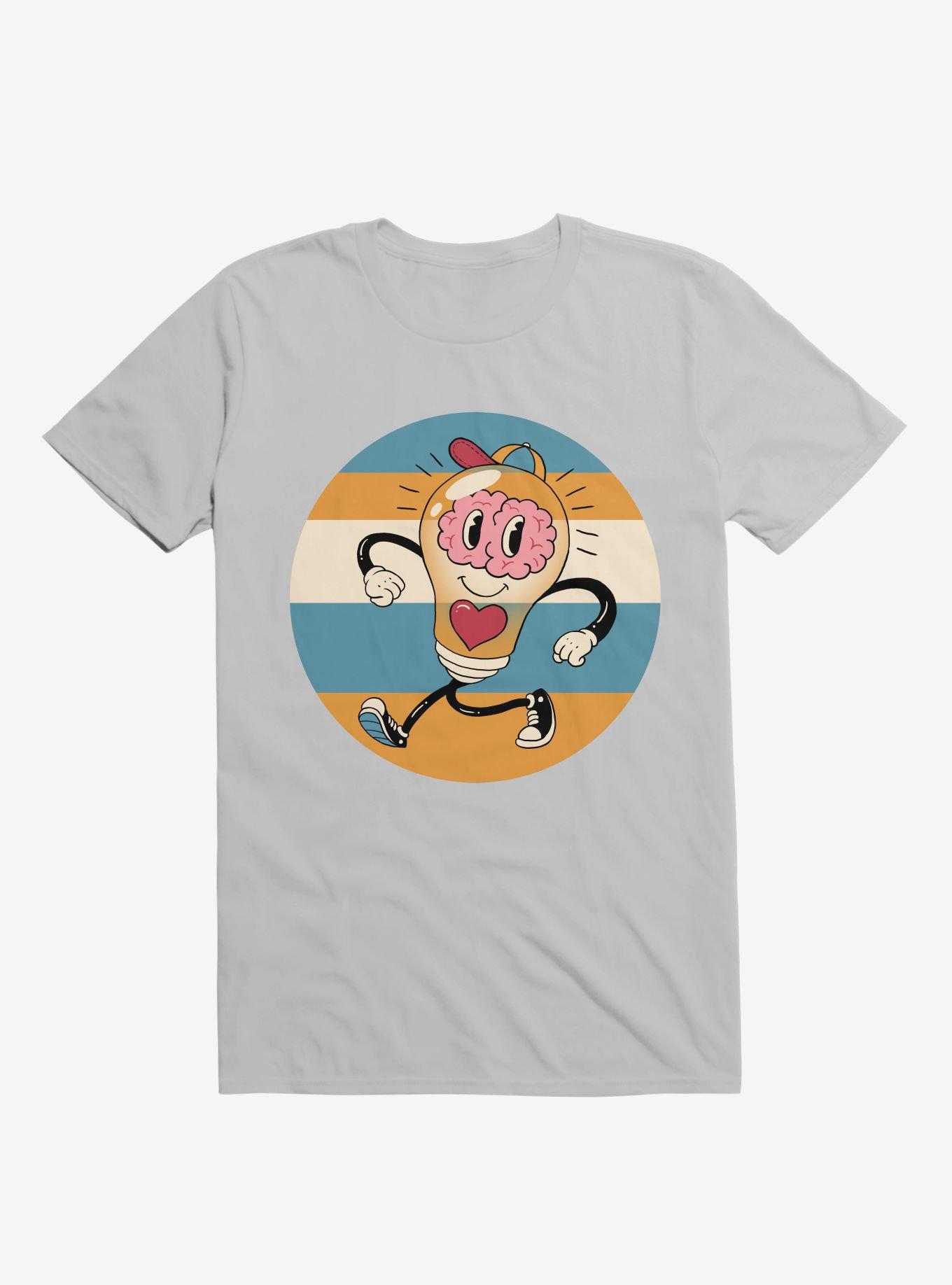 Happy Within Light Bulb Ice Grey T-Shirt, ICE GREY, hi-res