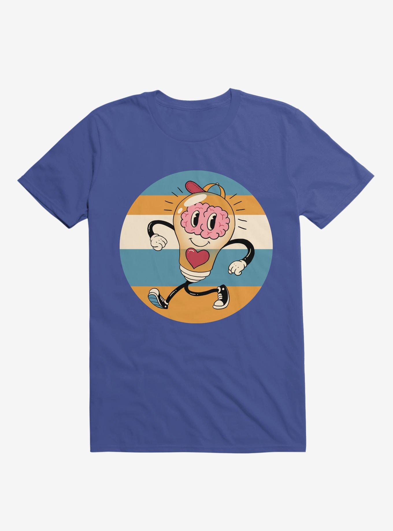 Happy Within Light Bulb Royal Blue T-Shirt, ROYAL, hi-res