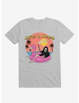 Life's A Beach Grim Reaper Ice Grey T-Shirt, , hi-res