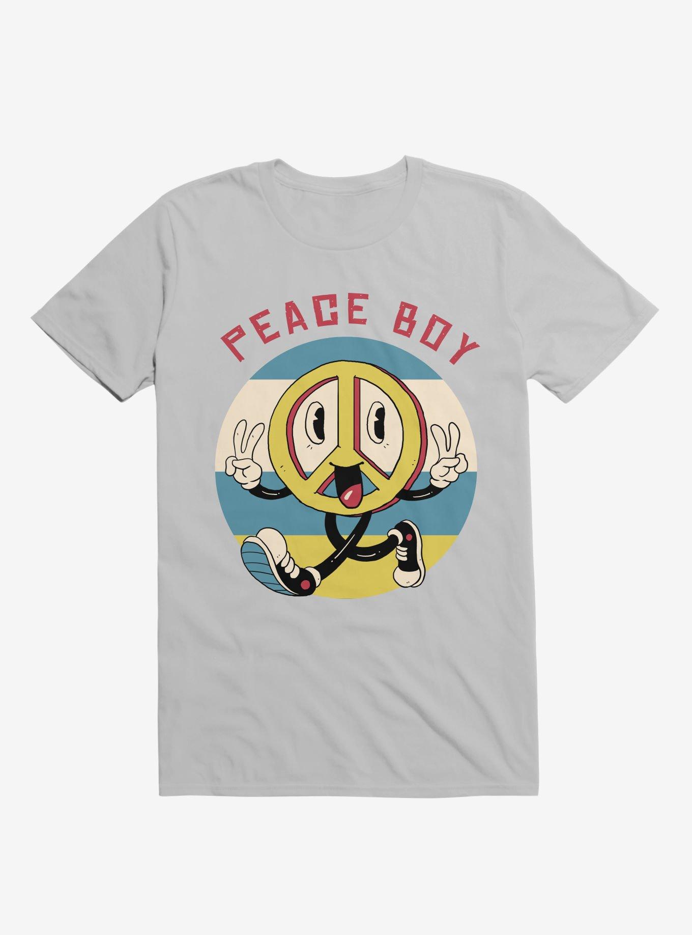 Peace Maker Peace Boy Ice Grey T-Shirt, ICE GREY, hi-res