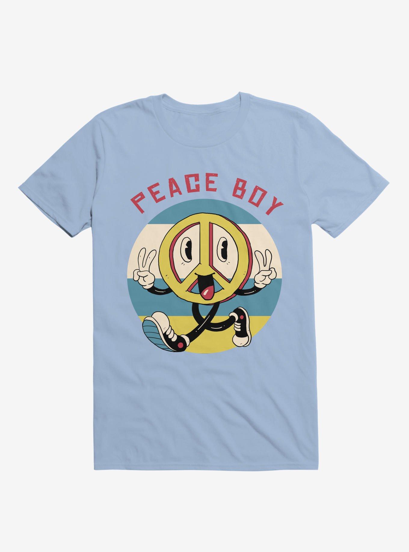 Peace Maker Peace Boy Light Blue T-Shirt, , hi-res