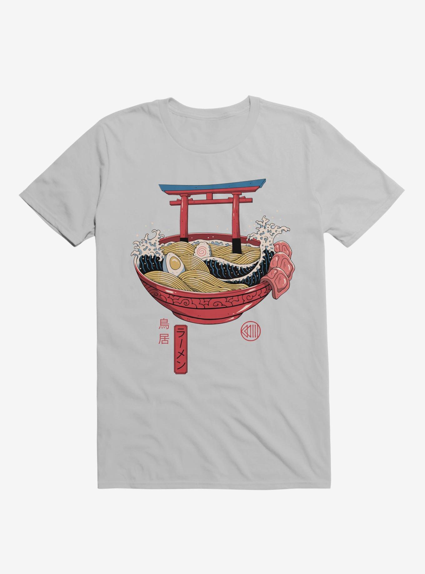 Sacred Ramen Ocean Ice Grey T-Shirt, ICE GREY, hi-res