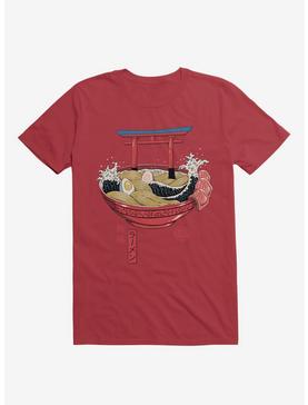 Sacred Ramen Ocean Red T-Shirt, , hi-res