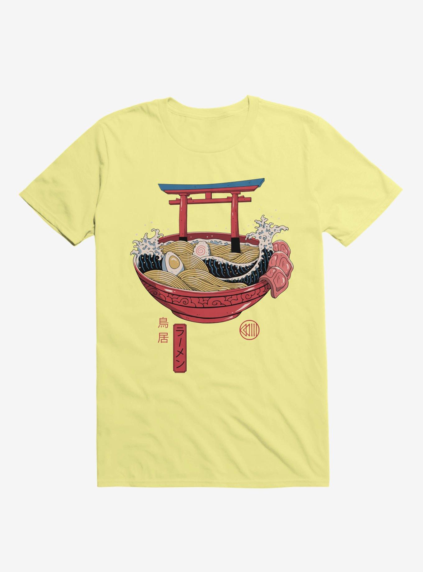 Sacred Ramen Ocean Corn Silk Yellow T-Shirt, , hi-res