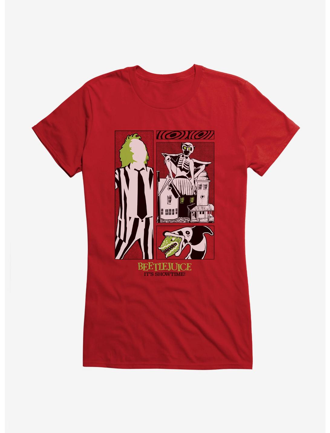 Beetlejuice It's Showtime! Girls T-Shirt, RED, hi-res