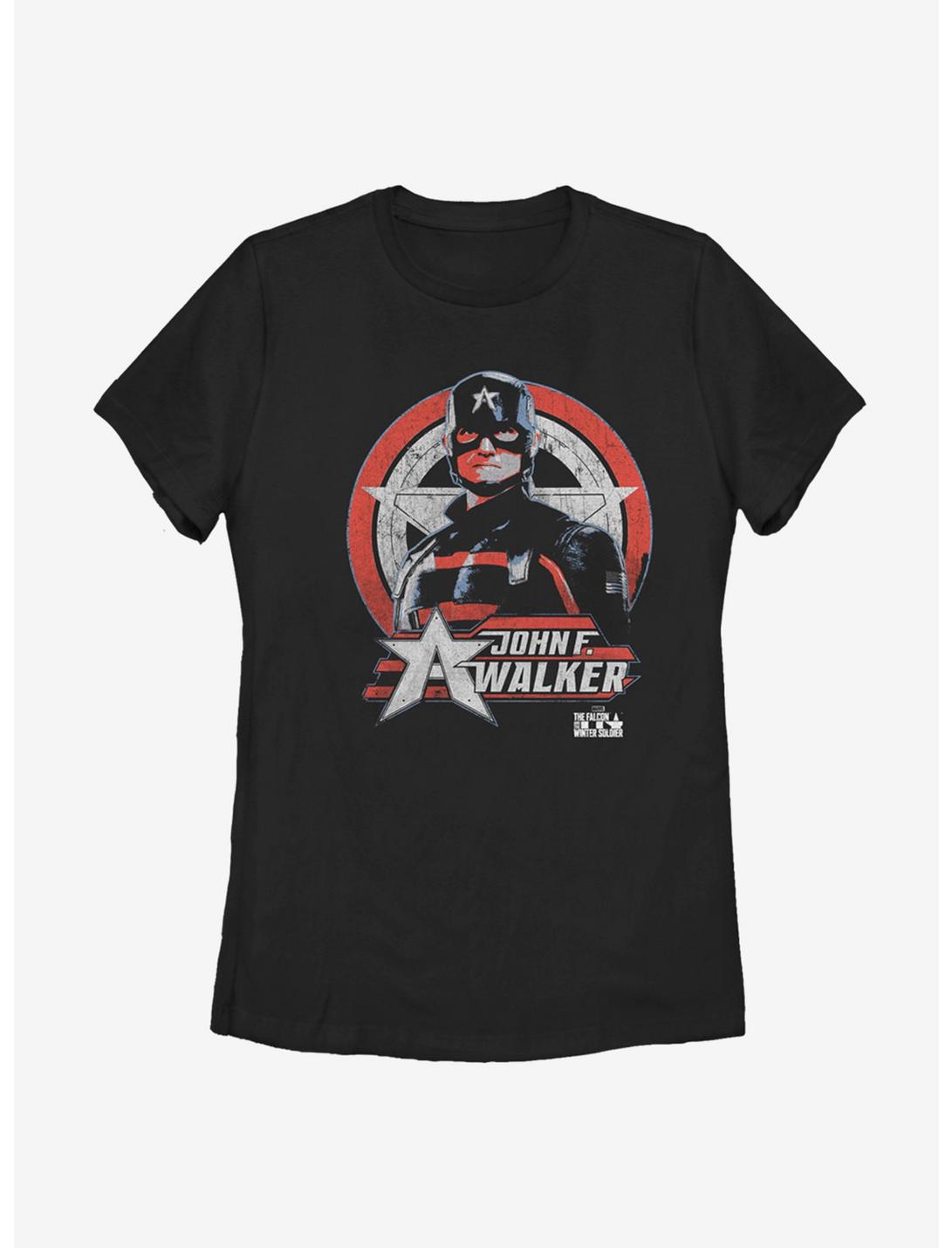 Marvel The Falcon And The Winter Soldier Walker Captain Ranger Womens T-Shirt, BLACK, hi-res