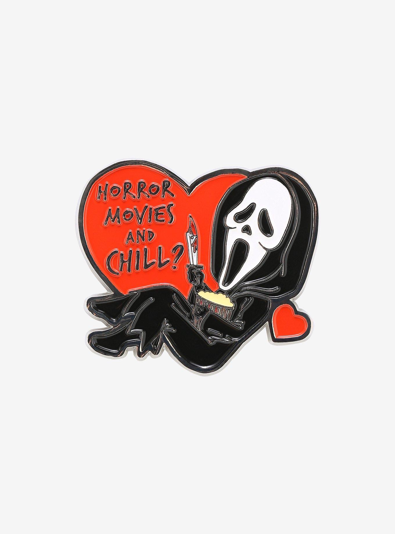 Cheap See You In Hell Enamel Pin Middle Finger Ghost Halloween Horror Goth  Pins Badges