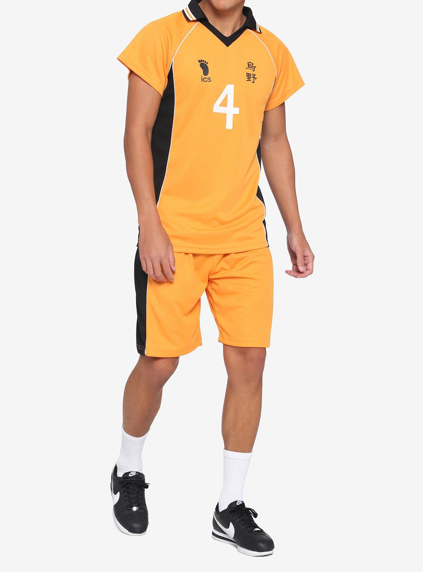 Haikyu!! Karasuno Nishinoya Volleyball Uniform Costume Set, MULTI, hi-res