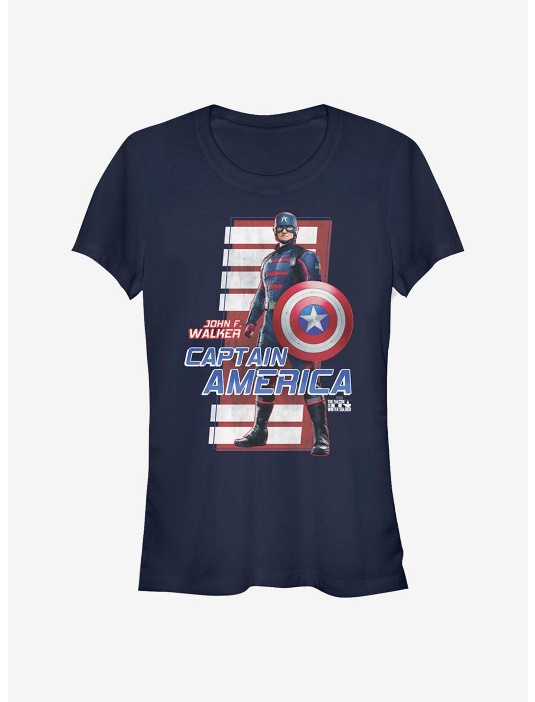Marvel The Falcon And The Winter Soldier John F. Walker Girls T-Shirt, NAVY, hi-res
