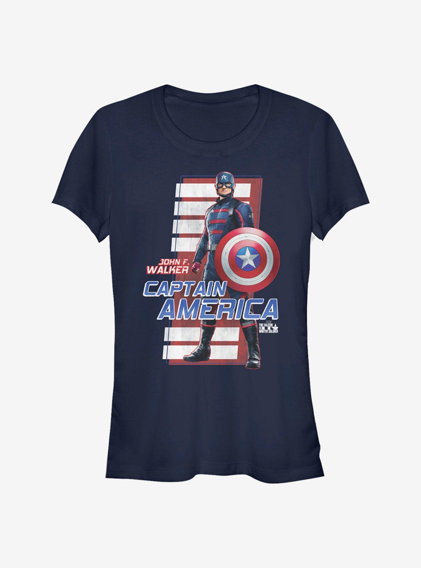 Marvel The Falcon And The Winter Soldier John F. Walker Girls T-Shirt, NAVY, hi-res