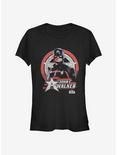 Marvel The Falcon And The Winter Soldier Captain Walker Girls T-Shirt, BLACK, hi-res