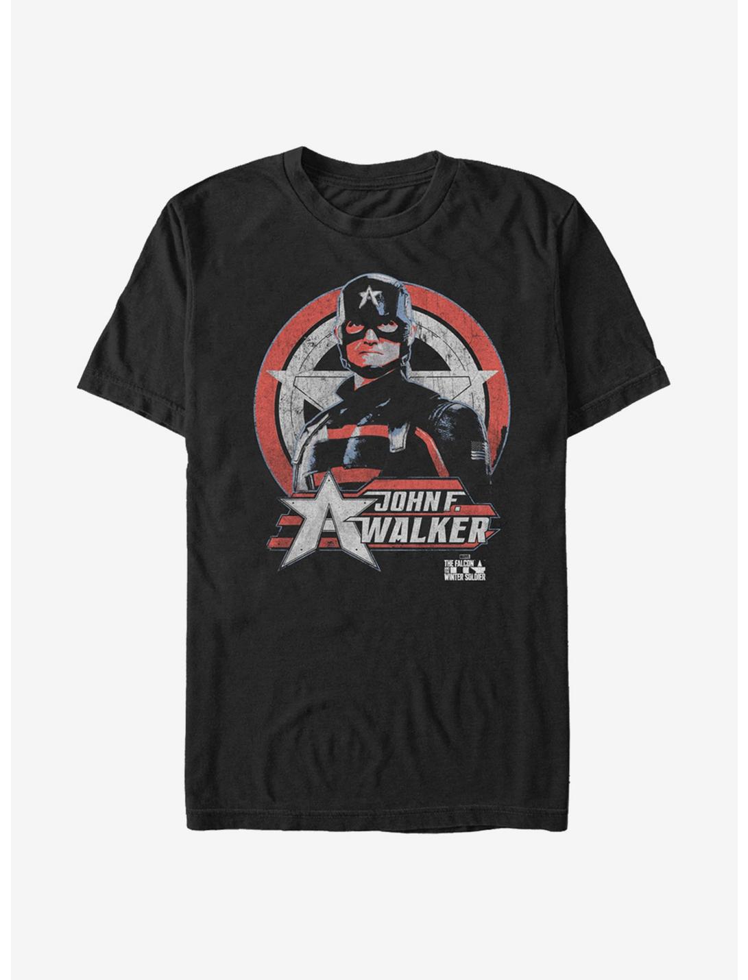 Marvel The Falcon And The Winter Soldier Captain Walker T-Shirt, BLACK, hi-res
