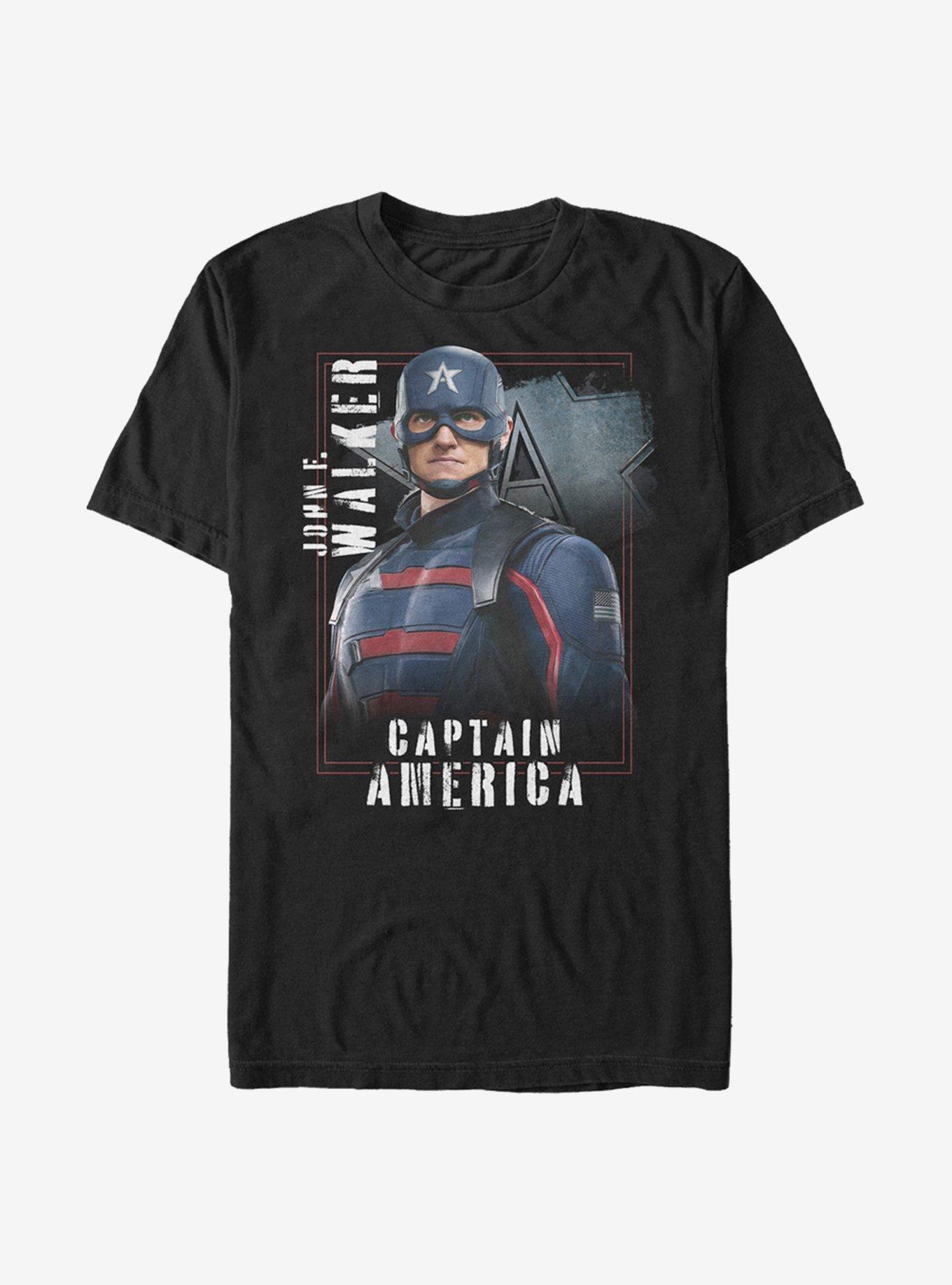 Marvel The Falcon And The Winter Soldier Captain America T-Shirt, BLACK, hi-res