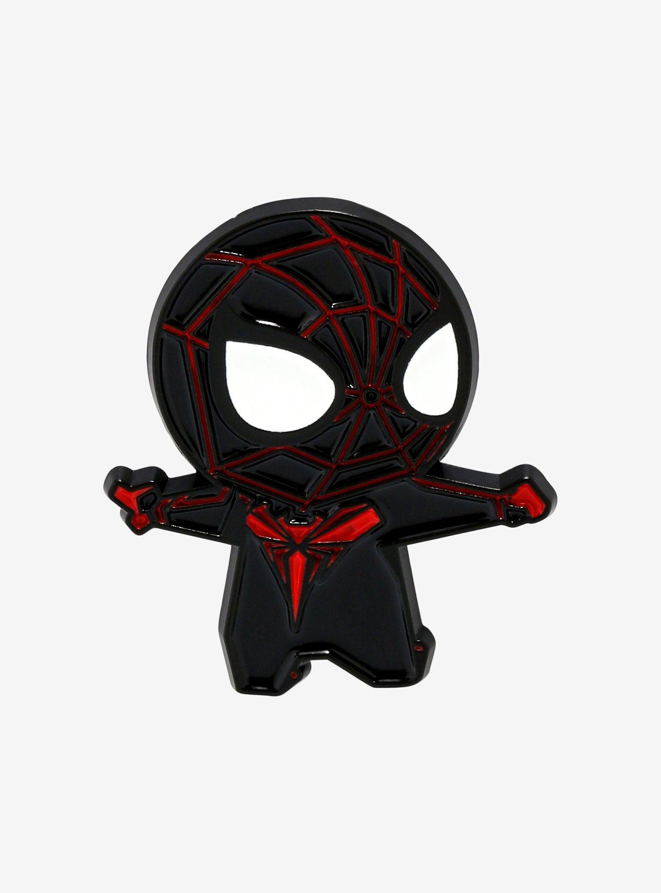 Marvel Spider-Man Miles Morales Chibi Enamel Pin - BoxLunch Exclusive, , hi-res
