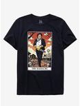 The Texas Chainsaw Massacre Leatherface Tarot T-Shirt, BLACK, hi-res
