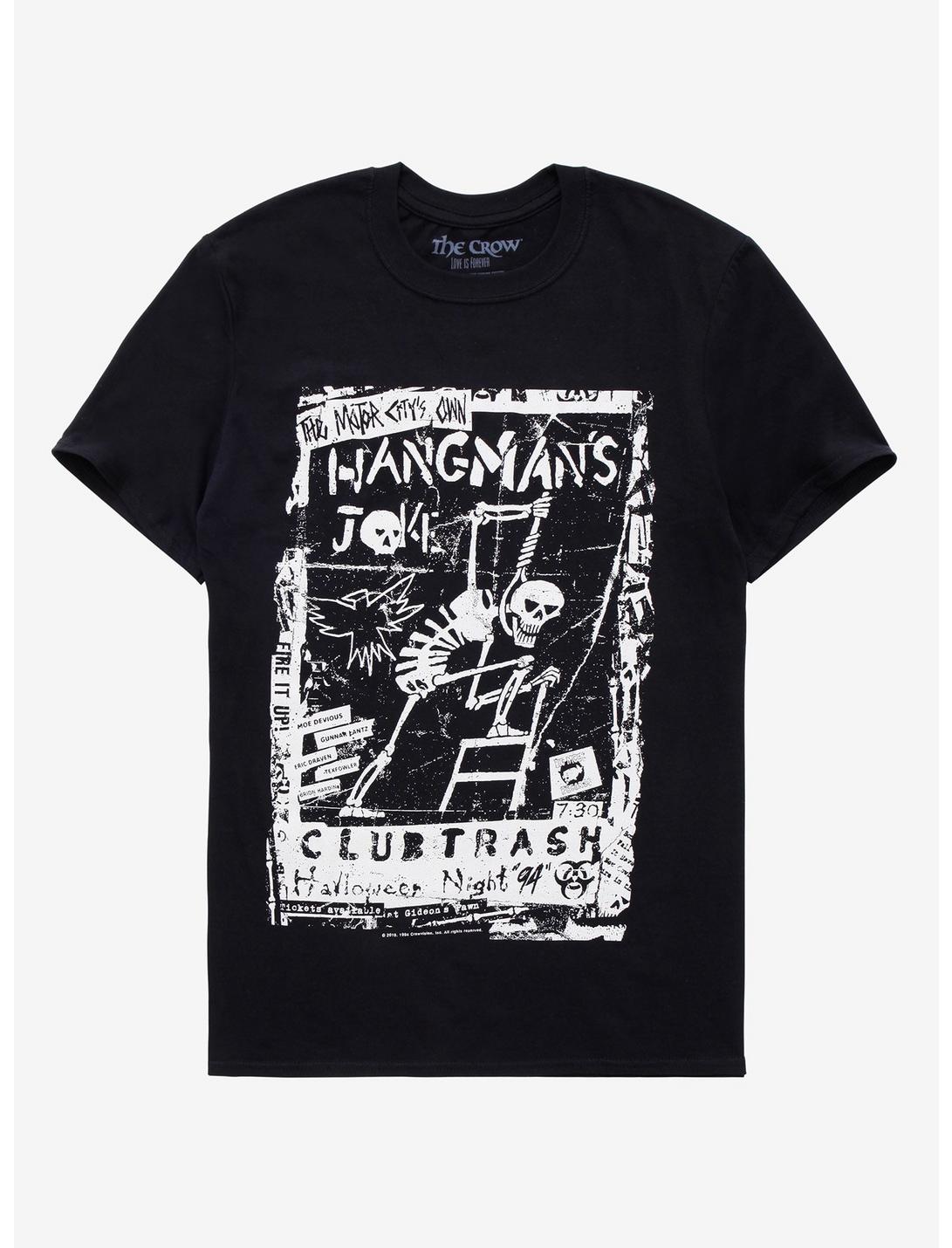 The Crow Hangman's Joke Flyer T-Shirt, BLACK, hi-res