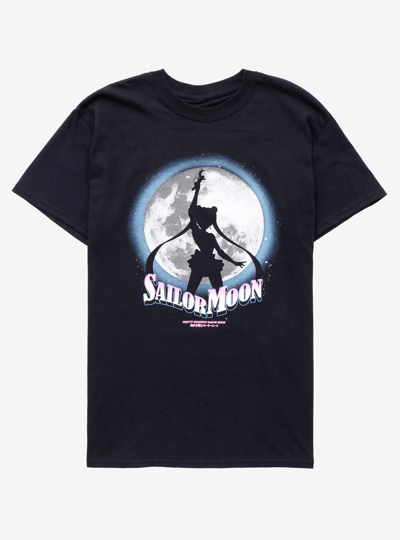 Sailor Moon Silhouette Power T-Shirt, BLACK, hi-res