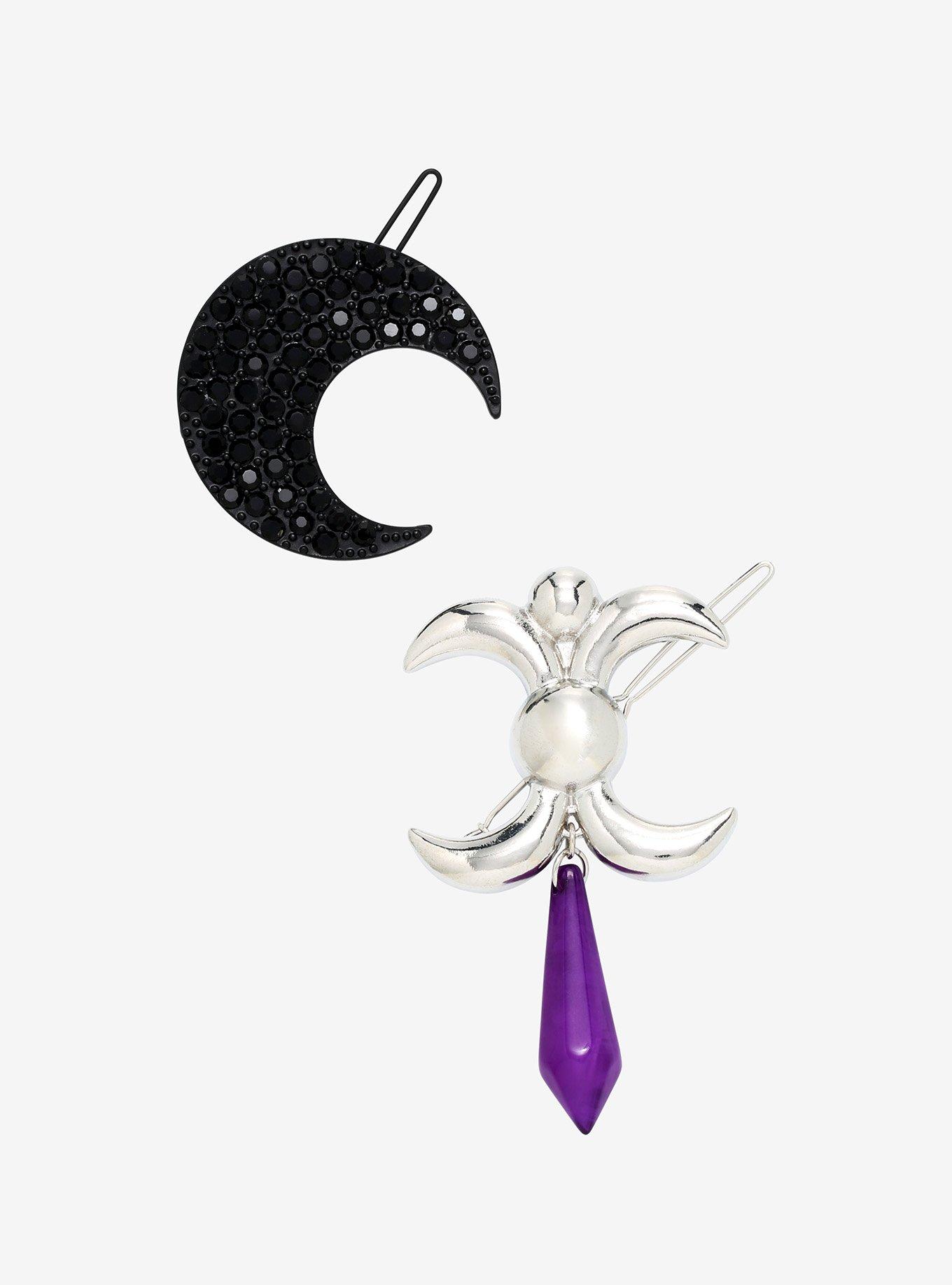 Sailor Moon R Black Lady Hair Clip Set - BoxLunch Exclusive, , hi-res