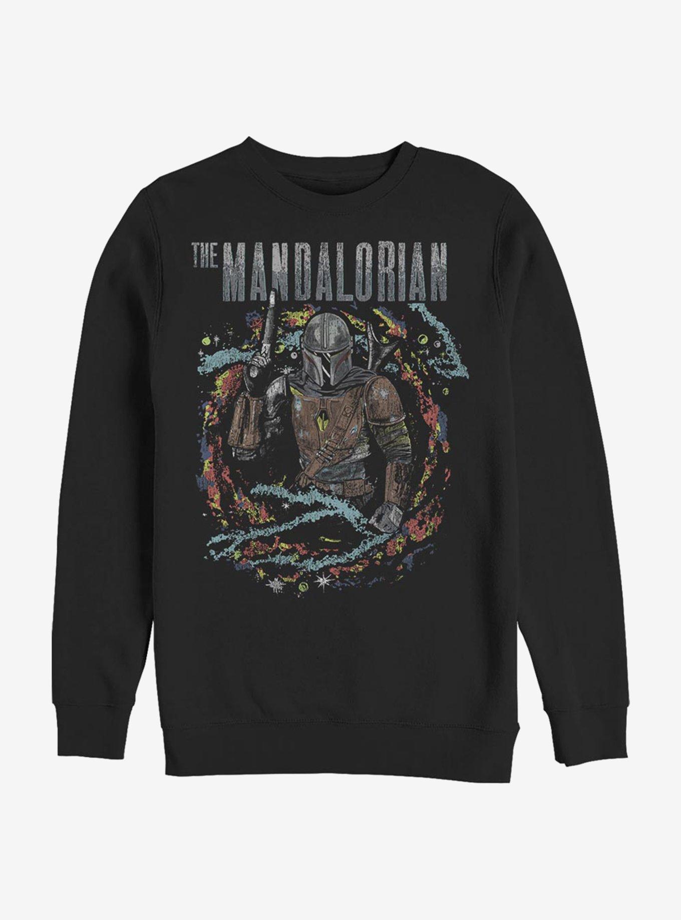 Star Wars The Mandalorian Brutal Surroundings Sweatshirt, BLACK, hi-res