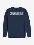 Star Wars The Mandalorian Simplistic Logo Sweatshirt, NAVY, hi-res