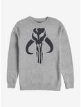 Star Wars The Mandalorian Simple Symbol Sweatshirt, ATH HTR, hi-res