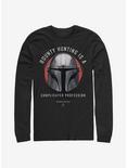 Star Wars The Mandalorian Bounty Goals Long-Sleeve T-Shirt, BLACK, hi-res