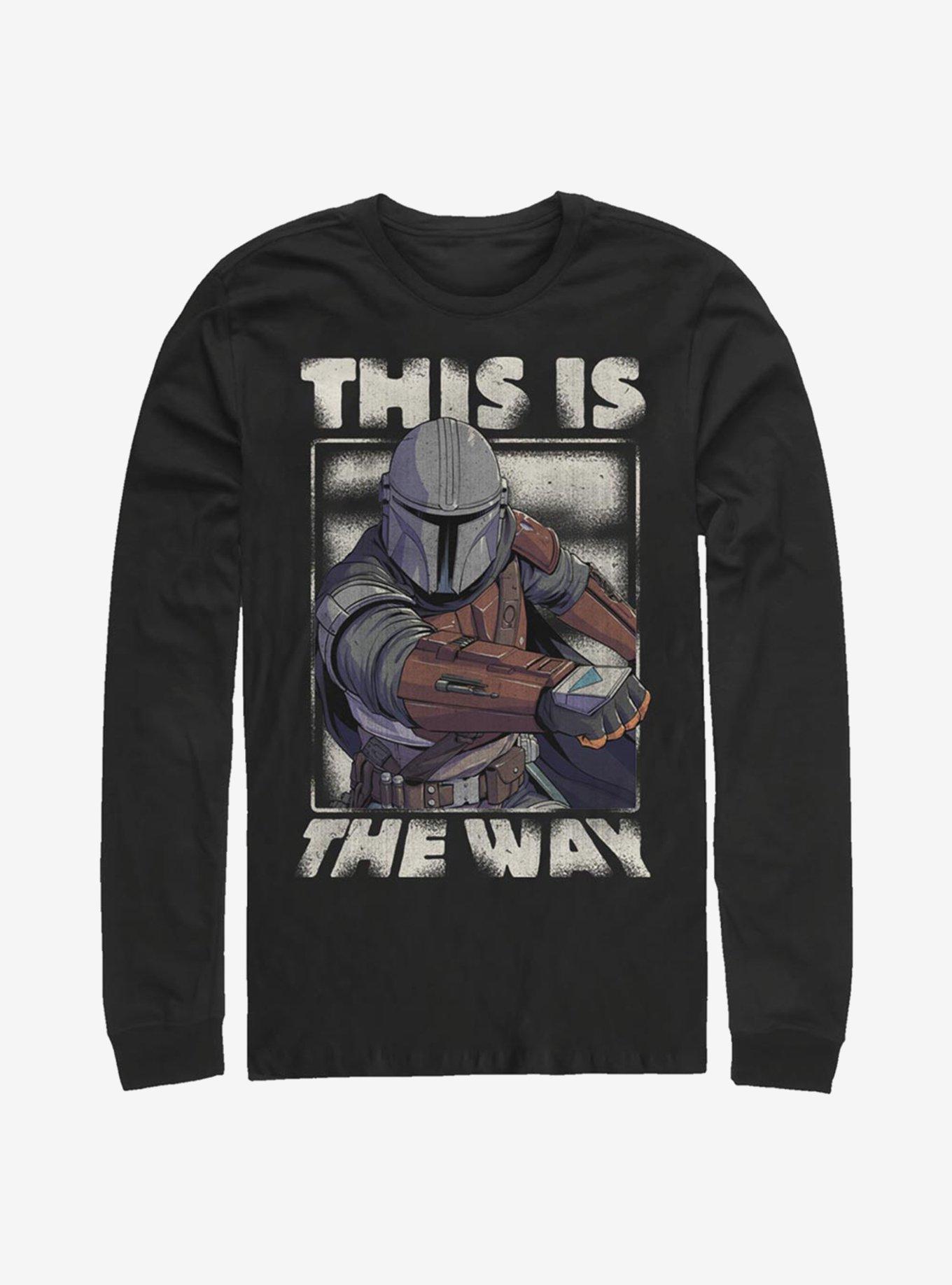 Star Wars The Mandalorian The Way Long-Sleeve T-Shirt, BLACK, hi-res
