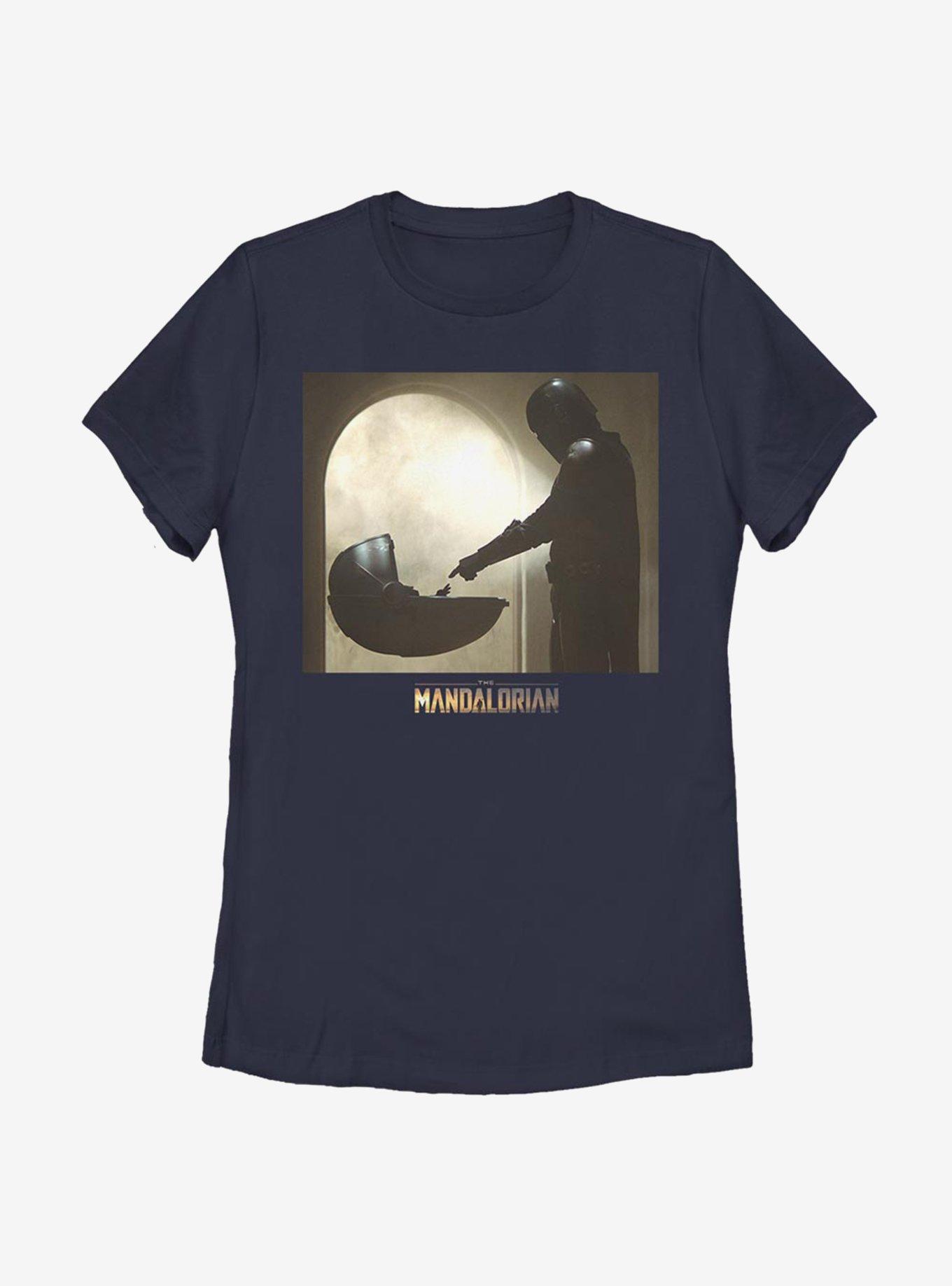 Star Wars The Mandalorian Boxed Scene Womens T-Shirt, NAVY, hi-res