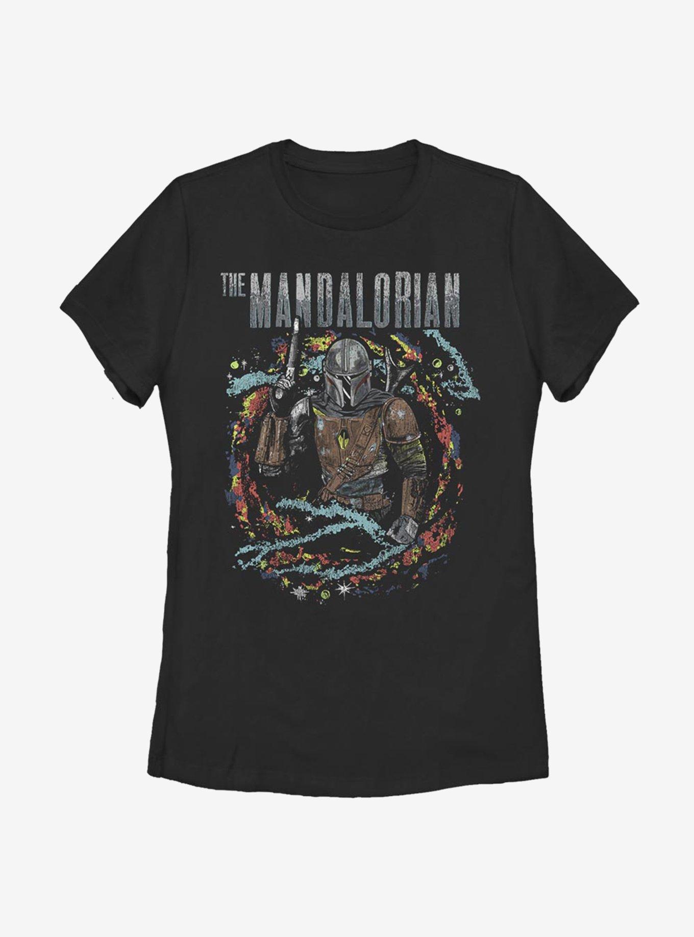 Star Wars The Mandalorian Brutal Surroundings Womens T-Shirt, BLACK, hi-res