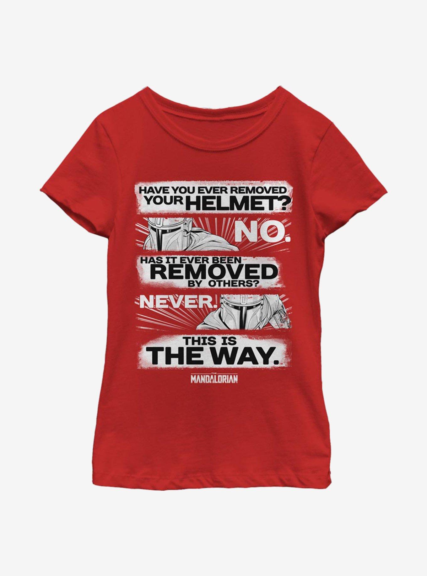 Star Wars The Mandalorian This Is The Way Youth Girls T-Shirt, RED, hi-res