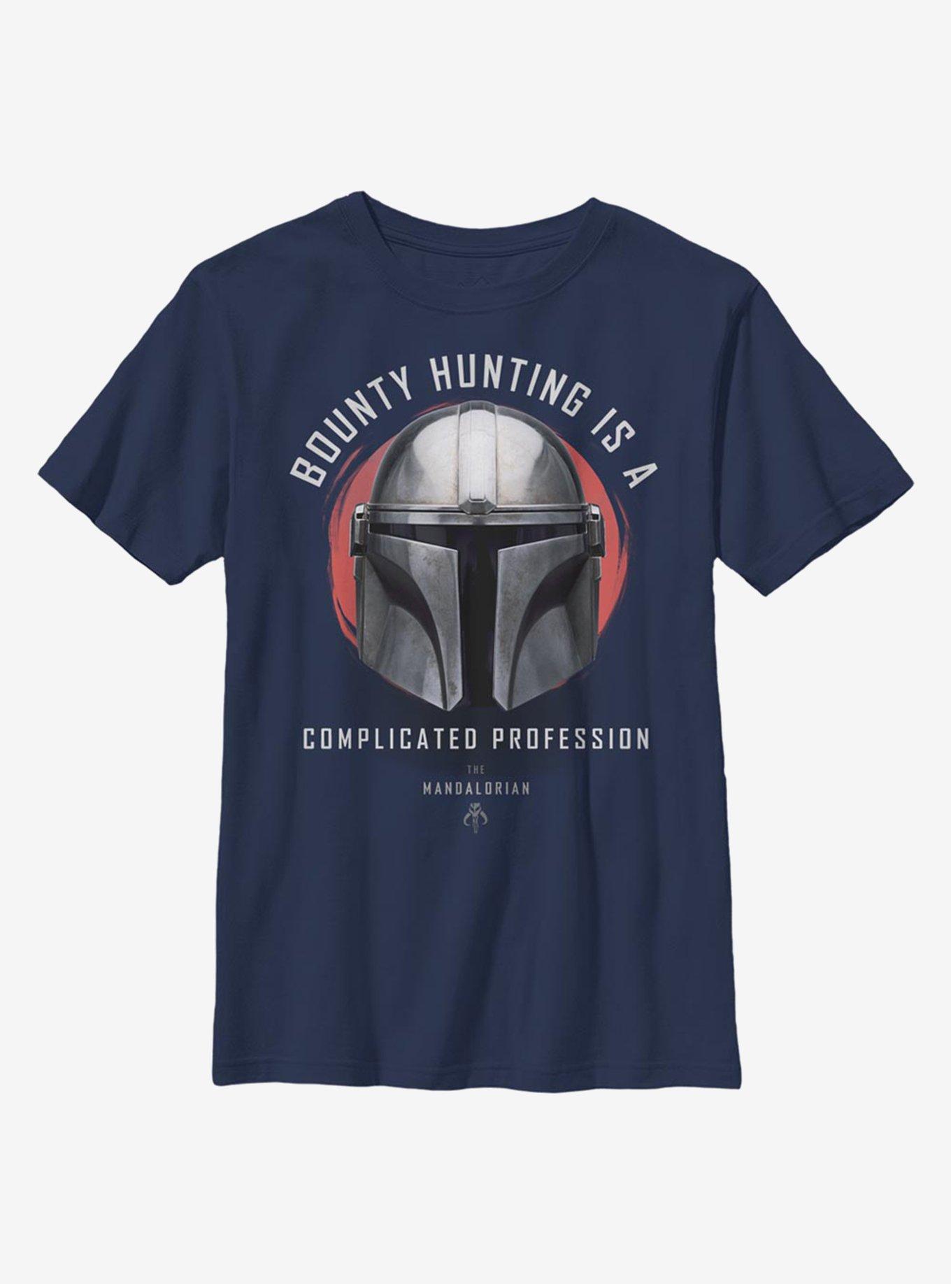 Star Wars The Mandalorian Bounty Goals Youth T-Shirt, NAVY, hi-res