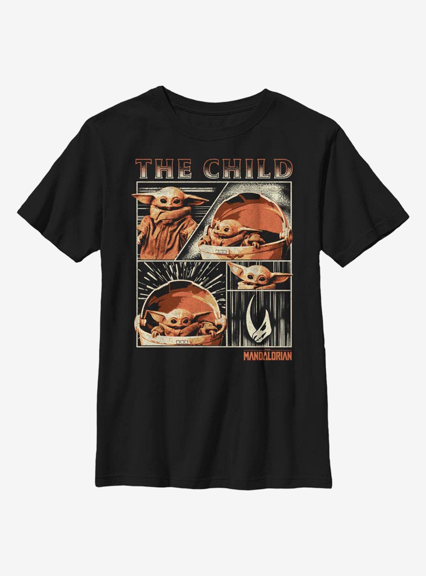 Star Wars The Mandalorian The Child Panel Youth T-Shirt, , hi-res