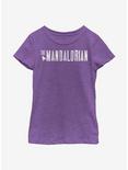 Star Wars The Mandalorian Simplistic Logo Youth Girls T-Shirt, PURPLE BERRY, hi-res