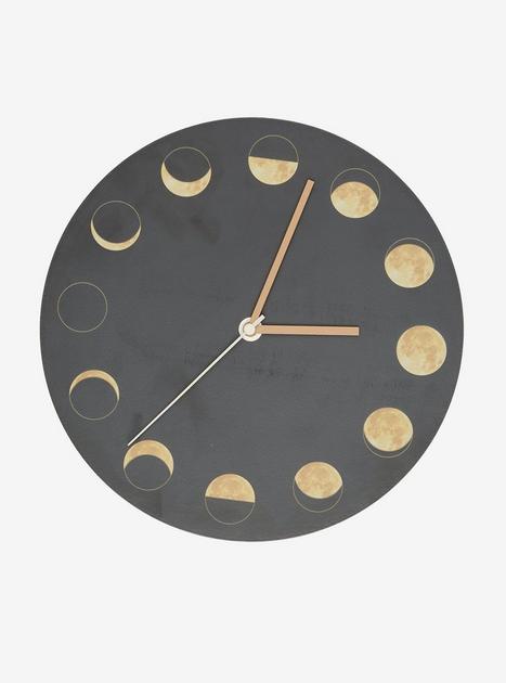 Moon Phases Wall Clock | Hot Topic