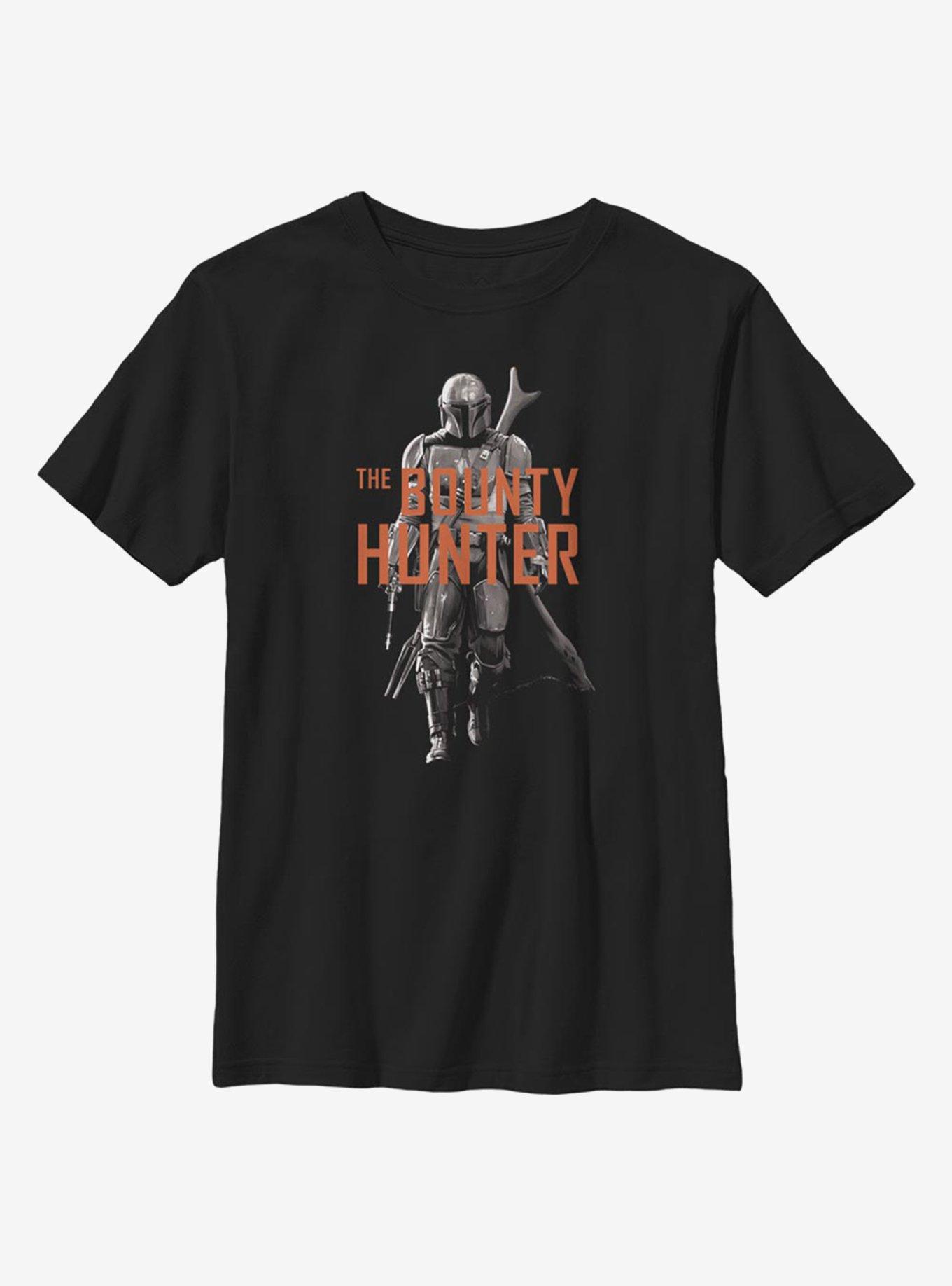 Star Wars The Mandalorian The Bounty Hunt Youth T-Shirt, BLACK, hi-res