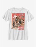 Star Wars The Mandalorian Western Vignette Youth T-Shirt, WHITE, hi-res