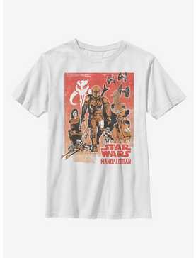 Star Wars The Mandalorian Western Vignette Youth T-Shirt, , hi-res