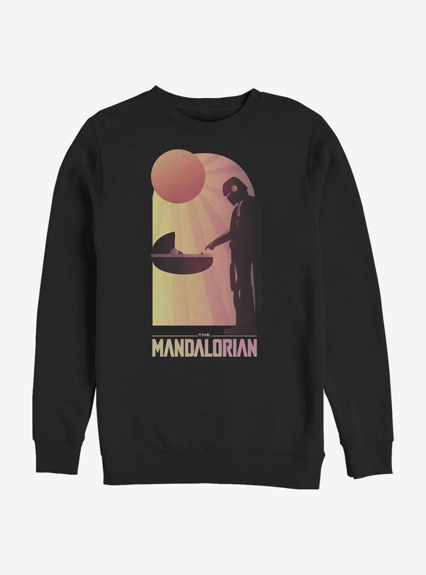 Star Wars The Mandalorian A Warm Meeting Sweatshirt, BLACK, hi-res