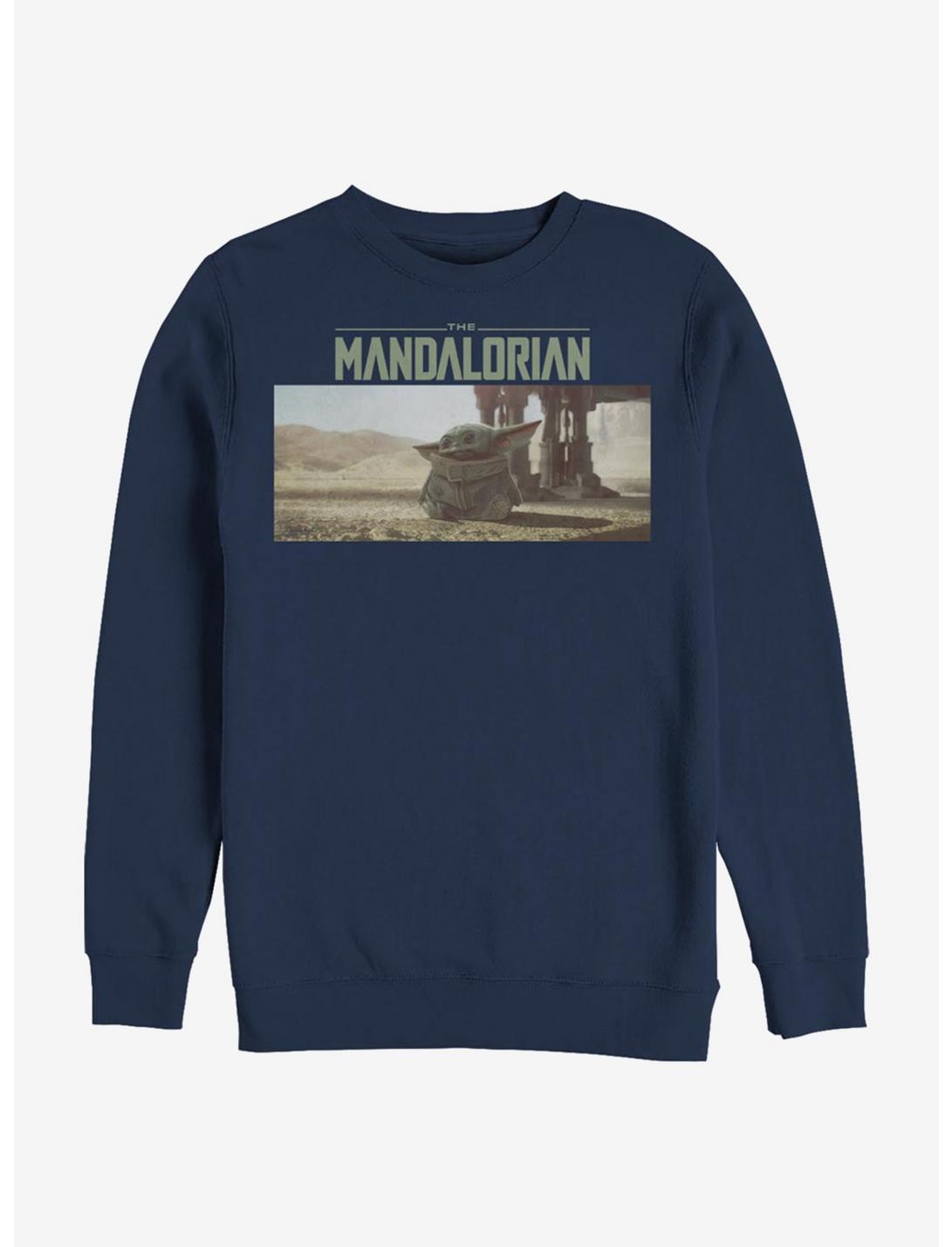 Star Wars The Mandalorian Still Looking Sweatshirt, NAVY, hi-res