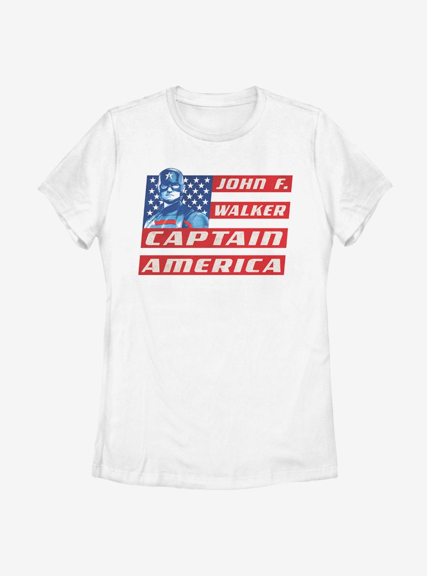 Marvel The Falcon And The Winter Soldier Captain Walker Womens T-Shirt, WHITE, hi-res