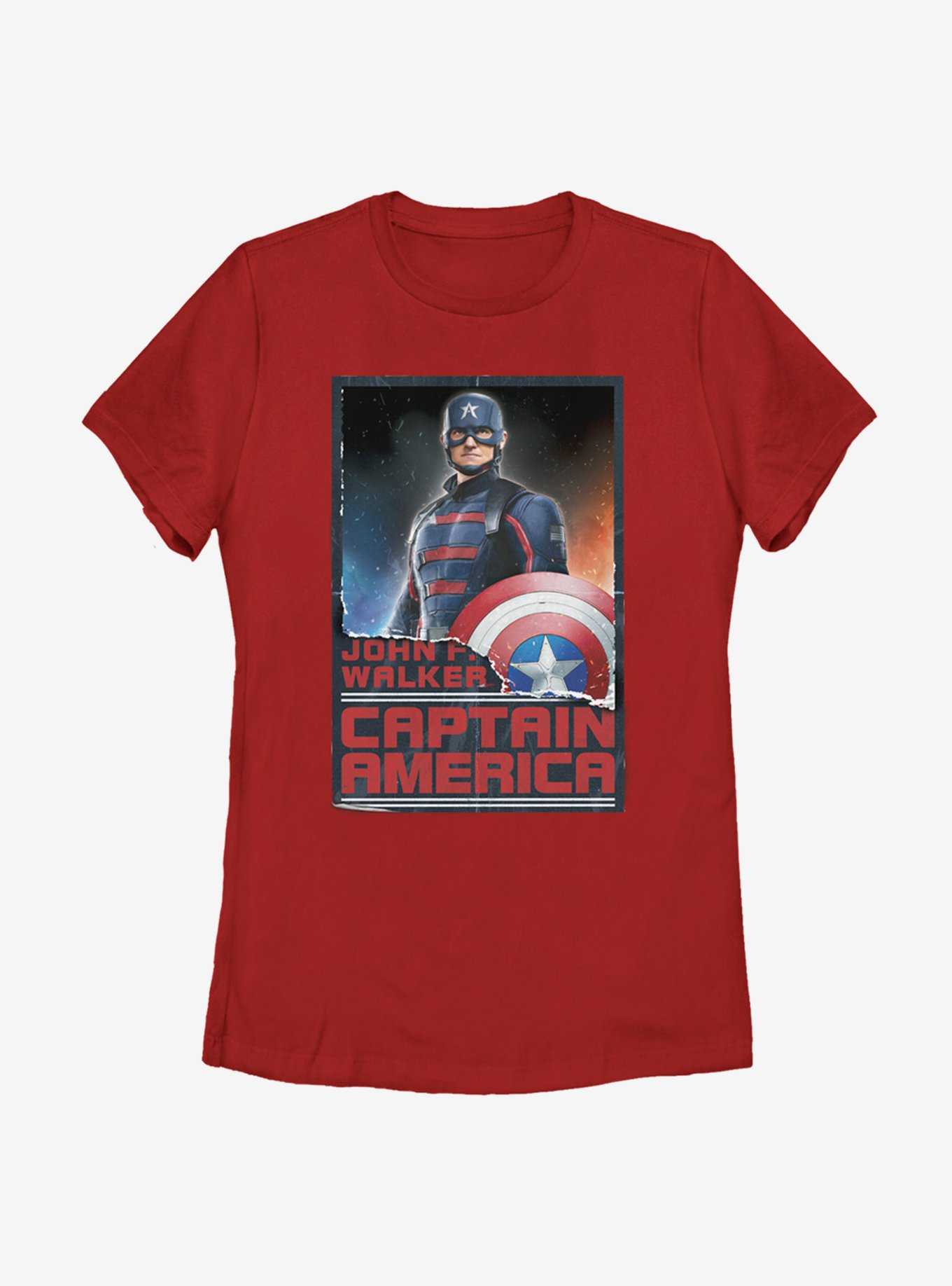 Marvel The Falcon And The Winter Soldier Stand Tall Cap Womens T-Shirt, , hi-res