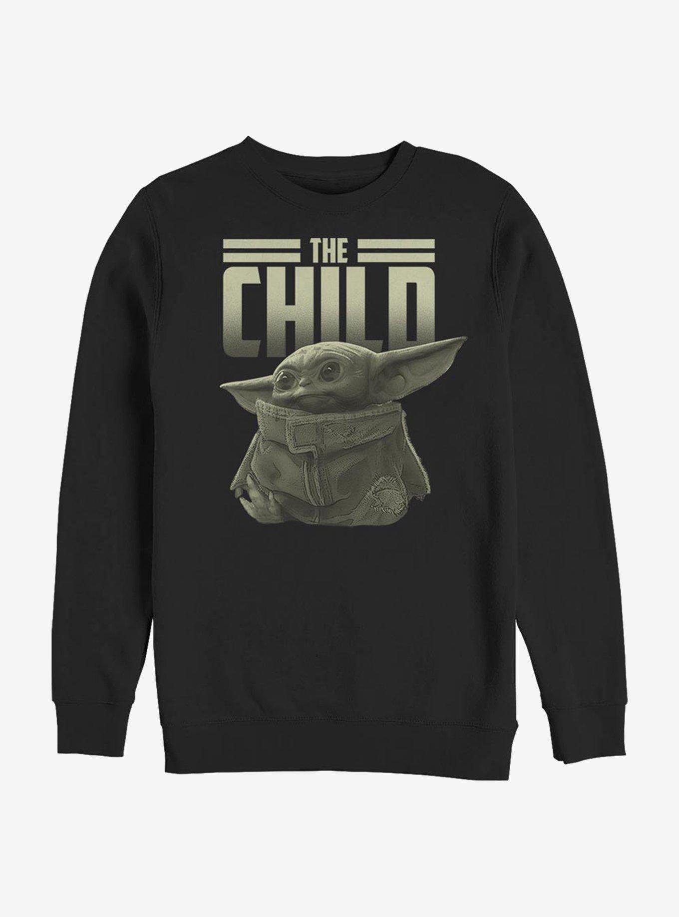 Star Wars The Mandalorian Meet The Child Sweatshirt, BLACK, hi-res