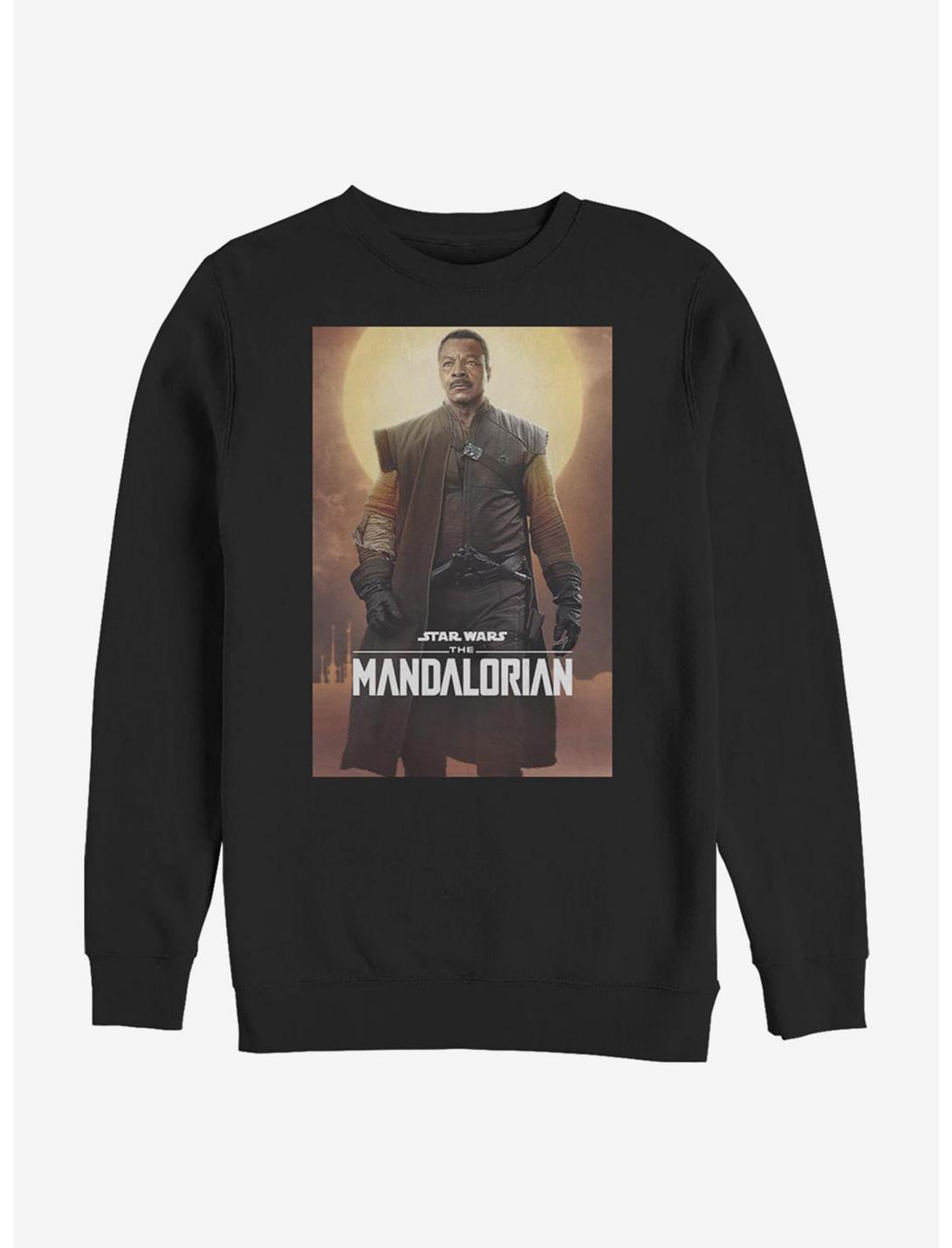 Star Wars The Mandalorian Hero Poster Sweatshirt, BLACK, hi-res