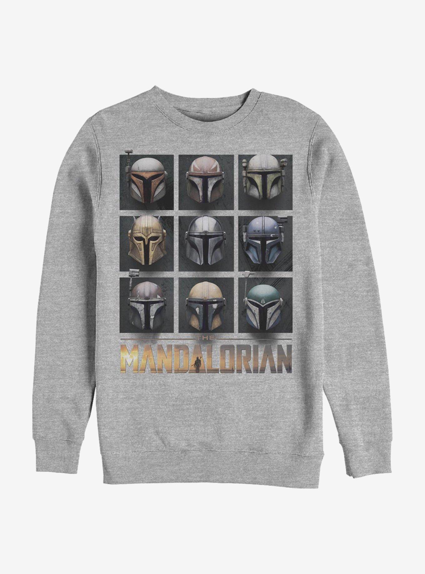 Star Wars The Mandalorian Mando Helmet Boxup Sweatshirt, , hi-res