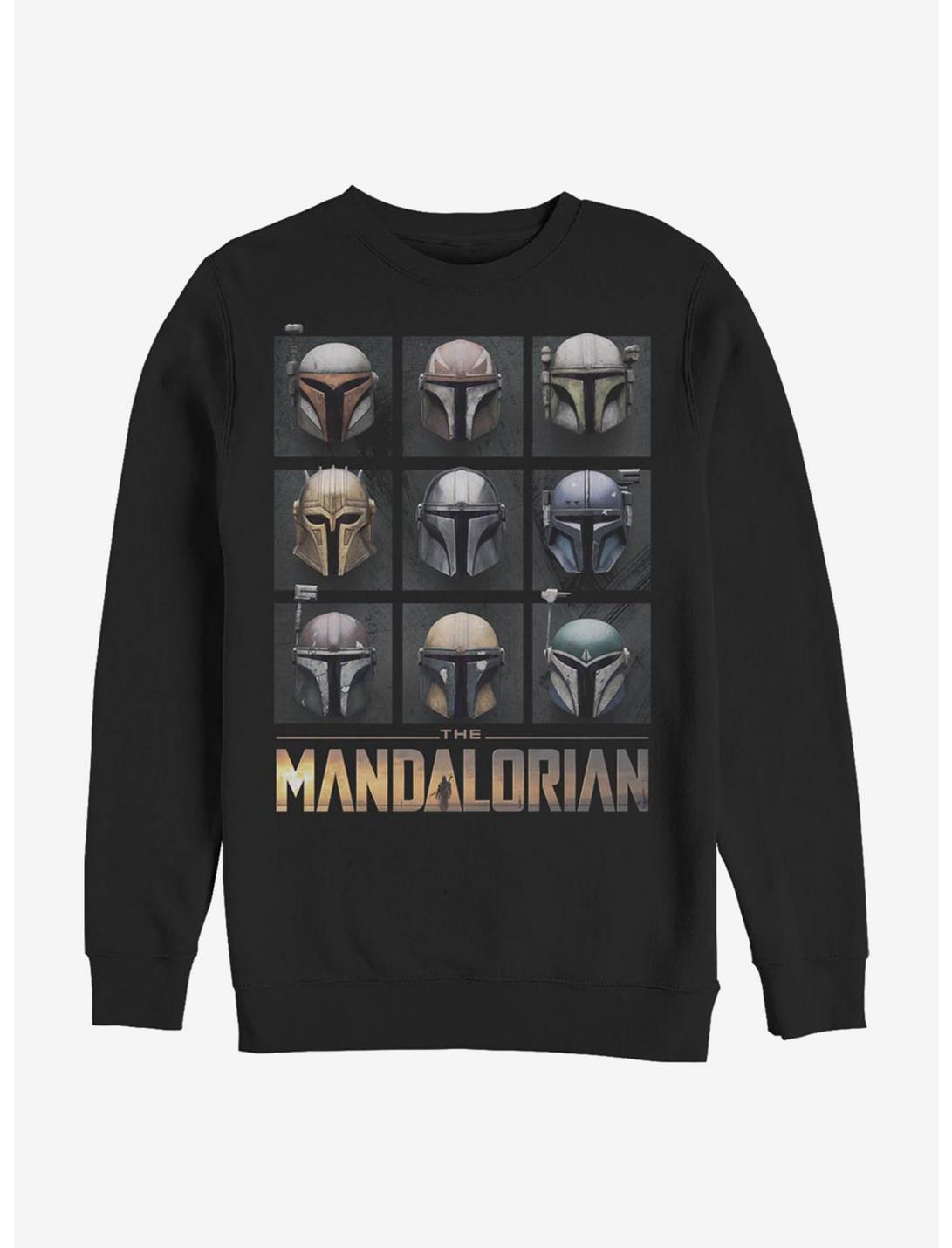 Star Wars The Mandalorian Mando Helmet Boxup Sweatshirt, BLACK, hi-res